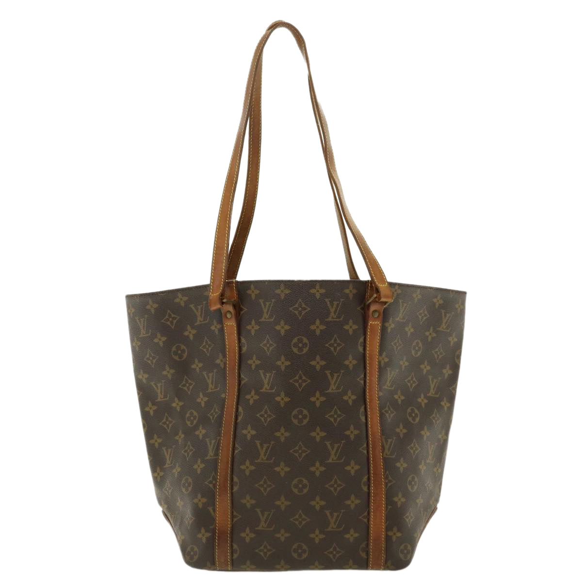 LOUIS VUITTON Monogram Sac Shopping Tote Bag M51108 LV Auth ep480