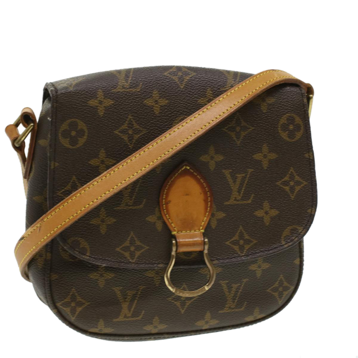 LOUIS VUITTON Monogram Saint Cloud PM Shoulder Bag M51244 LV Auth ep488