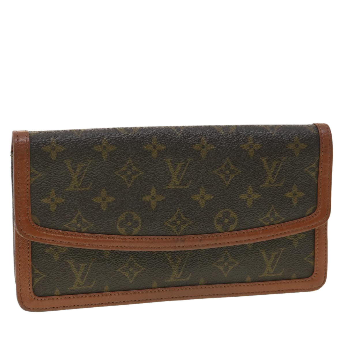 LOUIS VUITTON Monogram Pochette Dam PM Clutch Bag M51812 LV Auth ep527