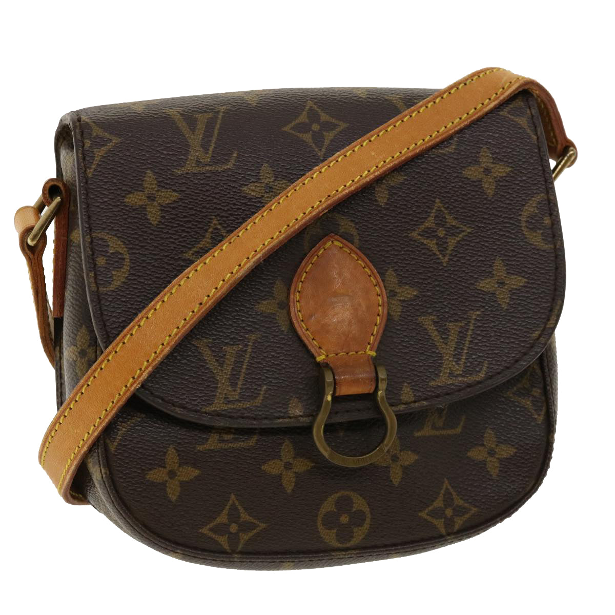 LOUIS VUITTON Monogram Saint Cloud PM Shoulder Bag M51244 LV Auth ep535