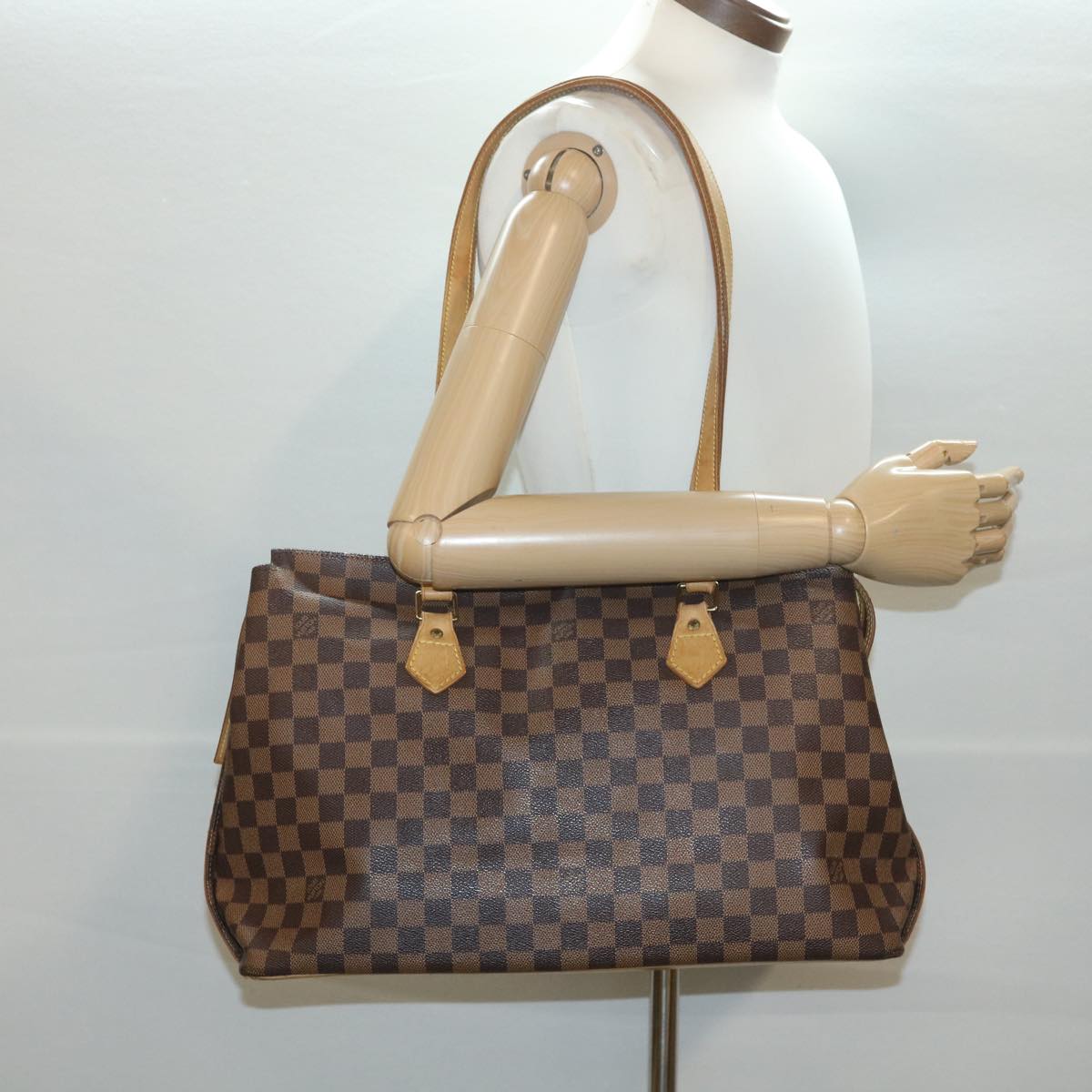 LOUIS VUITTON Damier Ebene Colombine Tote Bag M99037 LV Auth ep557