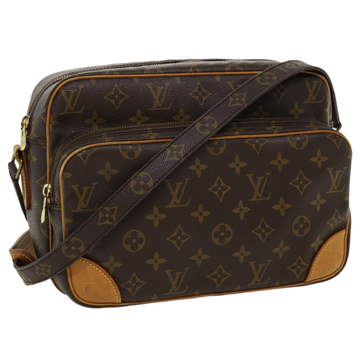 LOUIS VUITTON Monogram Nile Shoulder Bag M45244 LV Auth ep613