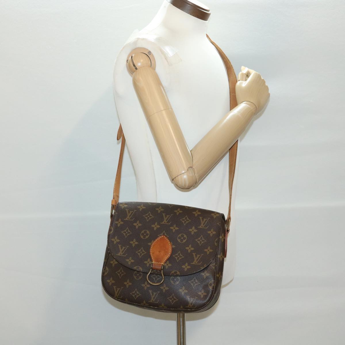 LOUIS VUITTON Monogram Saint Cloud GM Shoulder Bag M51242 LV Auth ep638