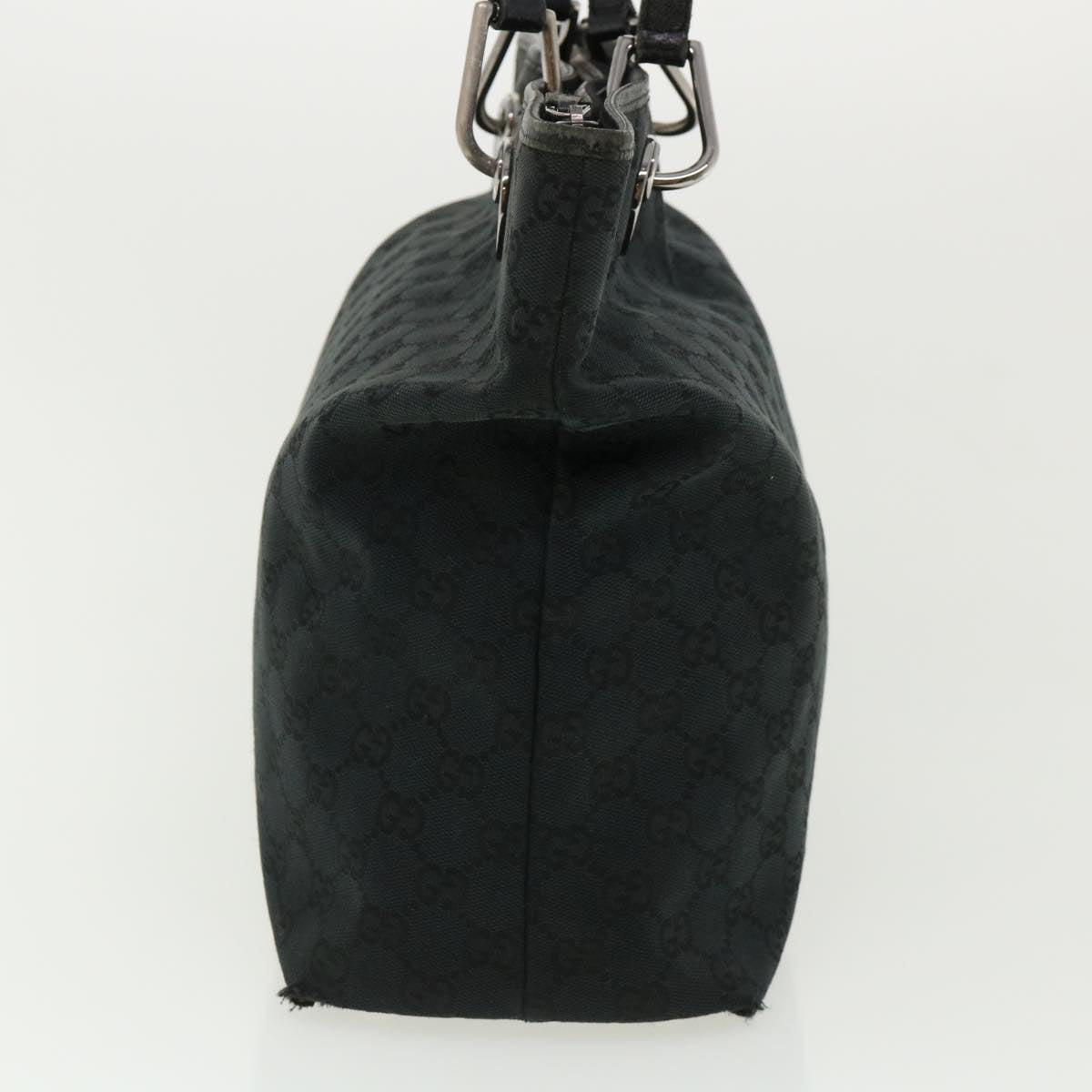 GUCCI GG Canvas Shoulder Bag Black 140274 Auth ep717