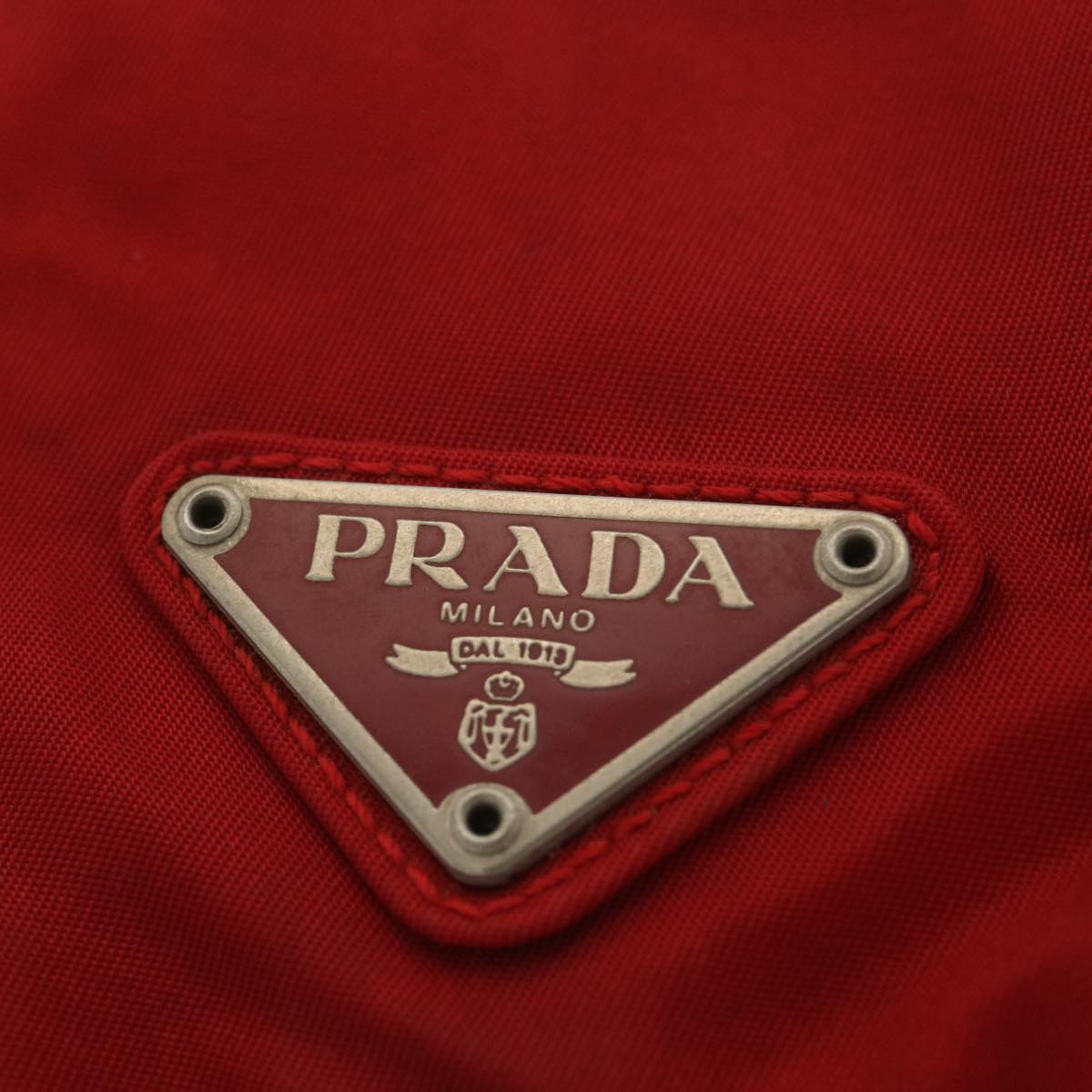 PRADA Backpack Nylon Red Auth ep768