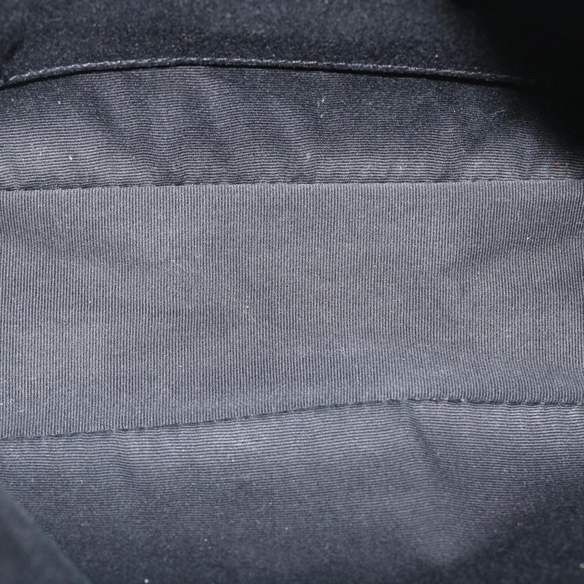 SAINT LAURENT Shoulder Bag Suede Leather Gray Auth ep783