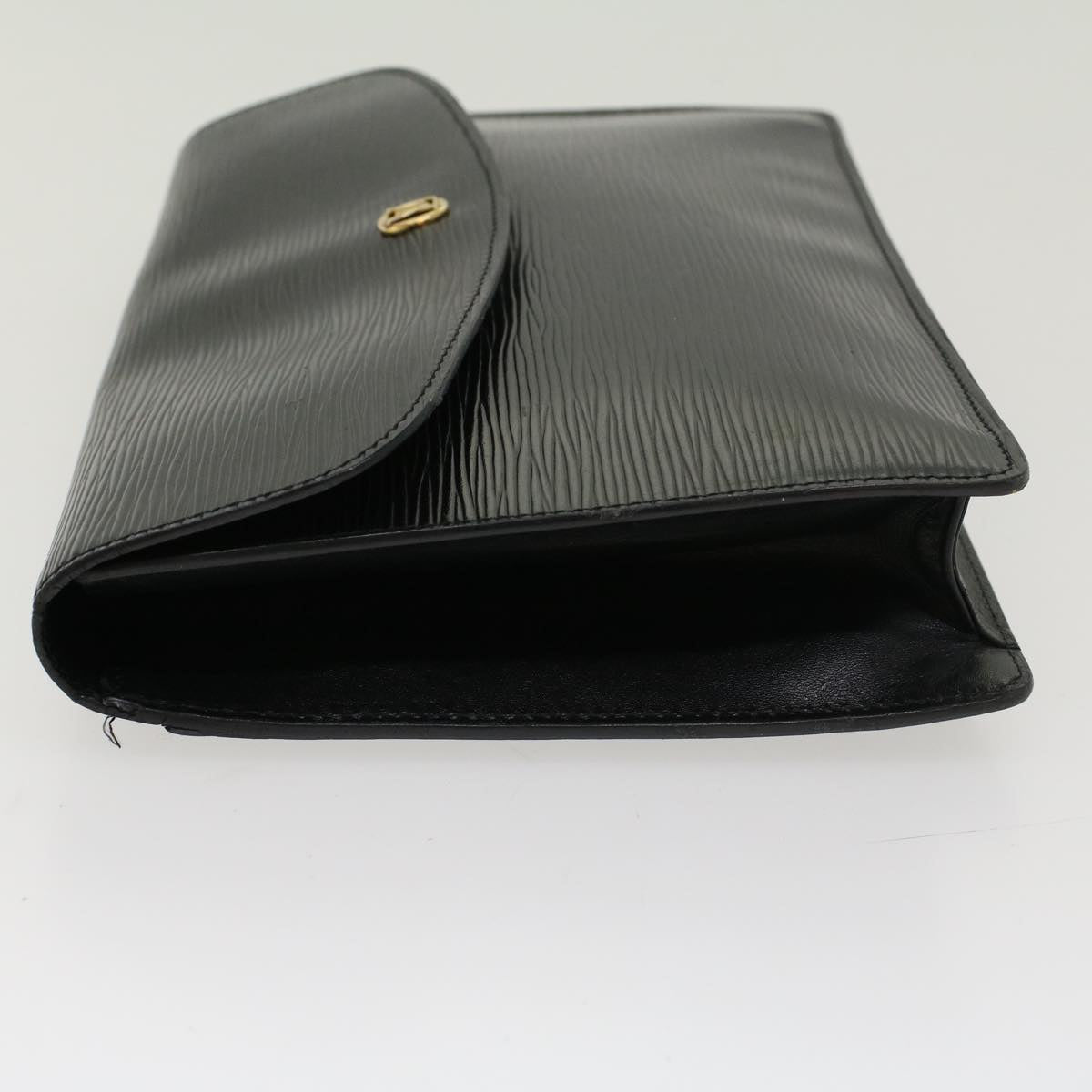 LOUIS VUITTON Epi Montaigne 27 Clutch Bag Black M52652 LV Auth ep891