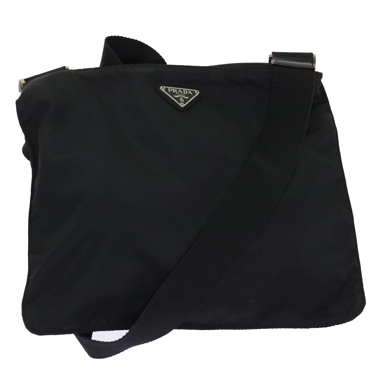 PRADA Shoulder Bag Nylon Black Auth ep917