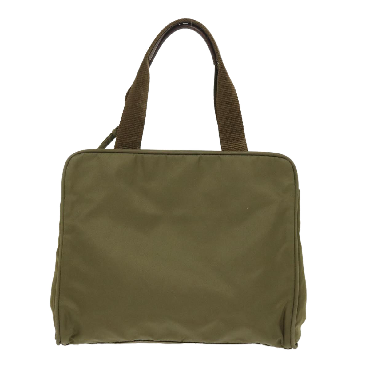PRADA Hand Bag Nylon Khaki Auth ep918 - 0