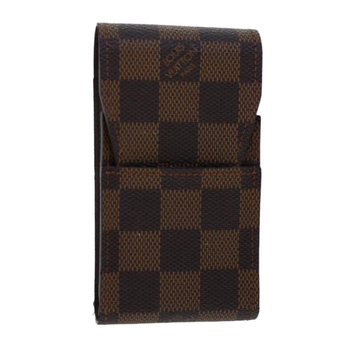 LOUIS VUITTON Damier Ebene Etui Cigarette Case N63024 LV Auth ep934