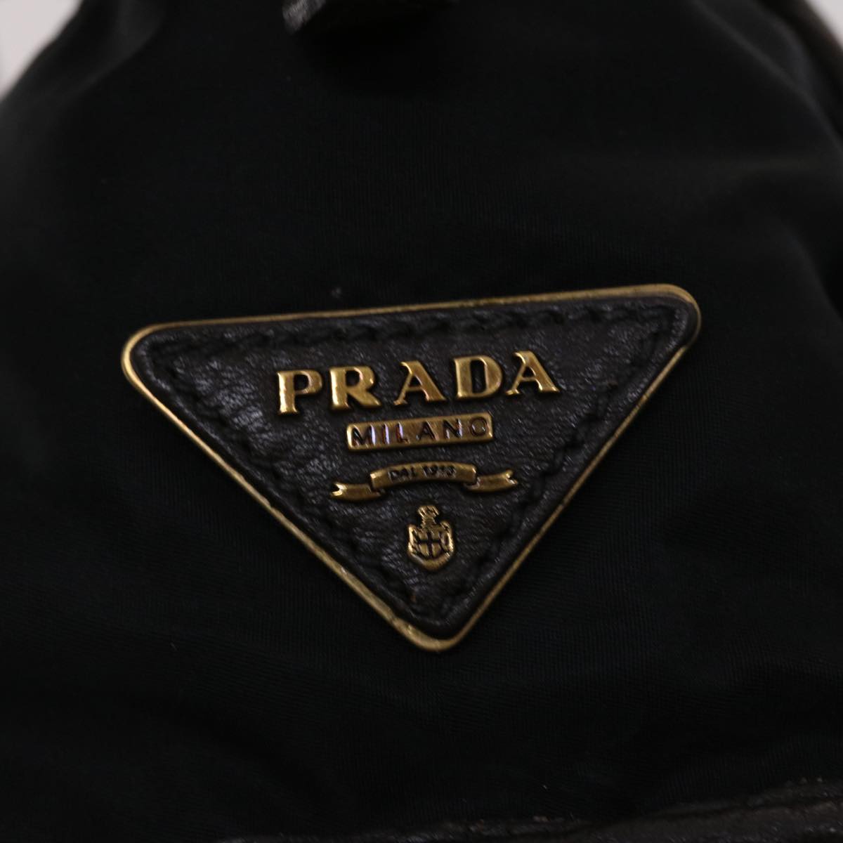 PRADA Hand Bag Nylon Leather 2way Shoulder Bag Black Auth ep939