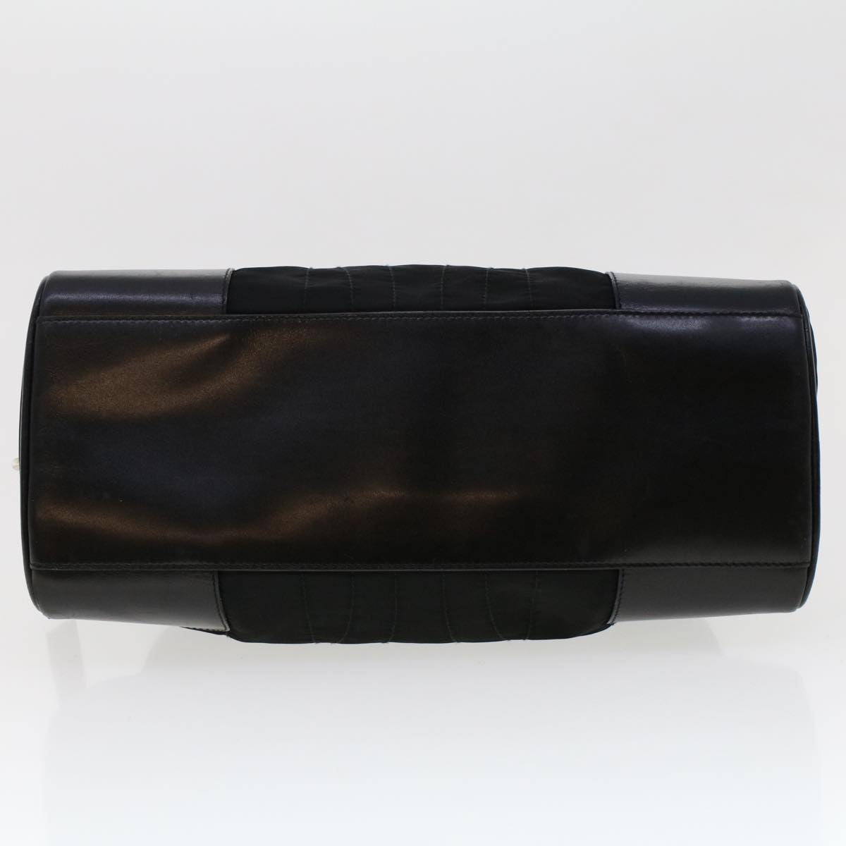 PRADA Shoulder Bag Nylon Leather Black Auth ep945