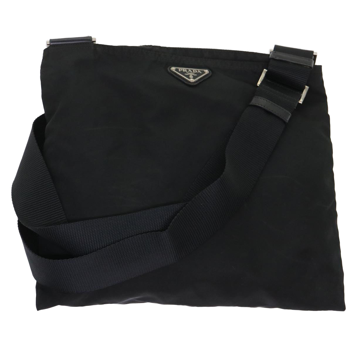PRADA Shoulder Bag Nylon Black Auth ep978