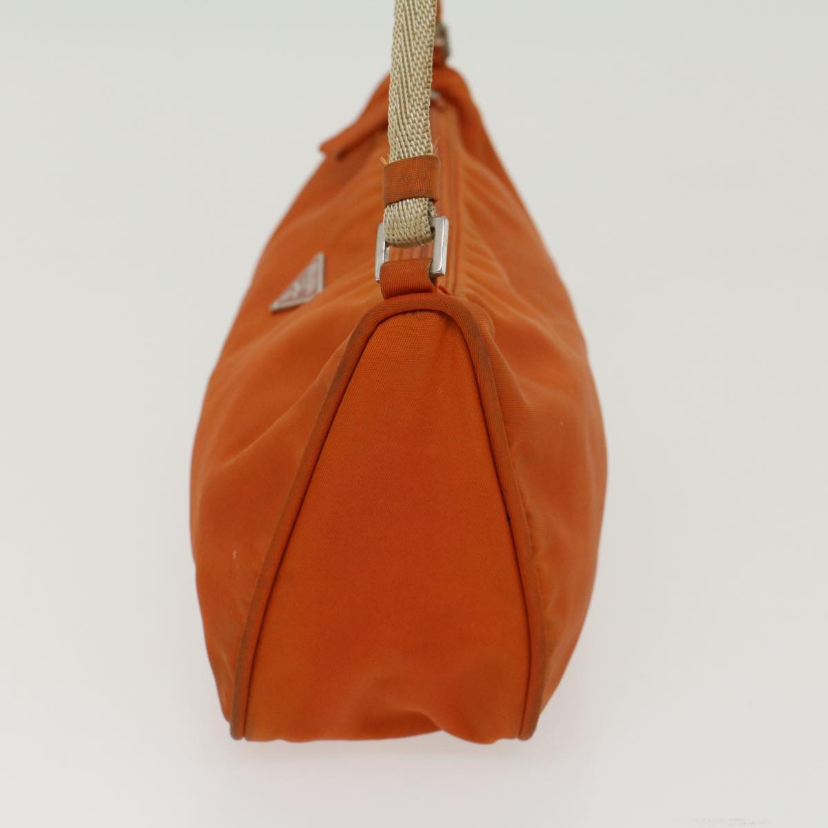 PRADA Accessory Pouch Nylon Orange Auth ep987