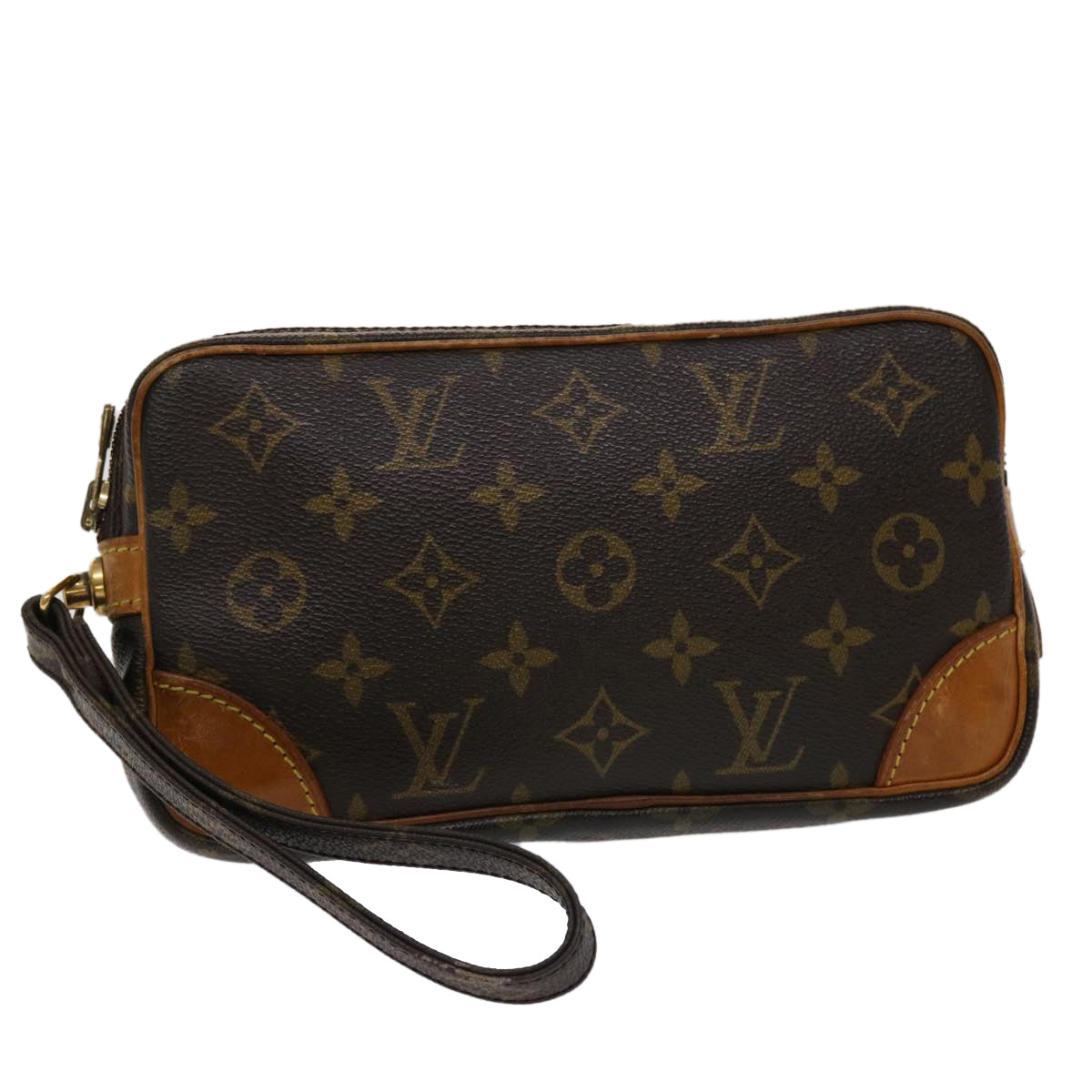 LOUIS VUITTON Monogram Marly Dragonne PM Clutch Bag M51827 LV Auth ep990