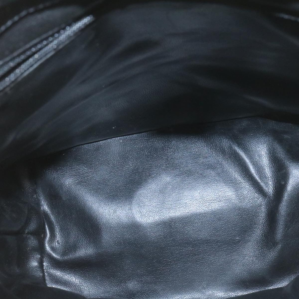 CHANEL Shoulder Bag Patent Leather Black CC Auth fm1176A