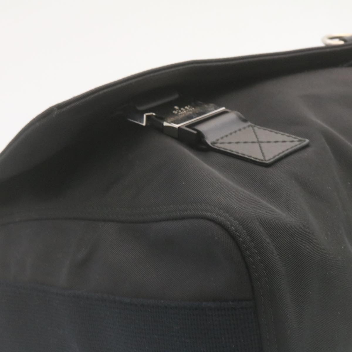 GUCCI Sherry Line Messenger Bag Shoulder Bag Nylon Black Auth fm1186