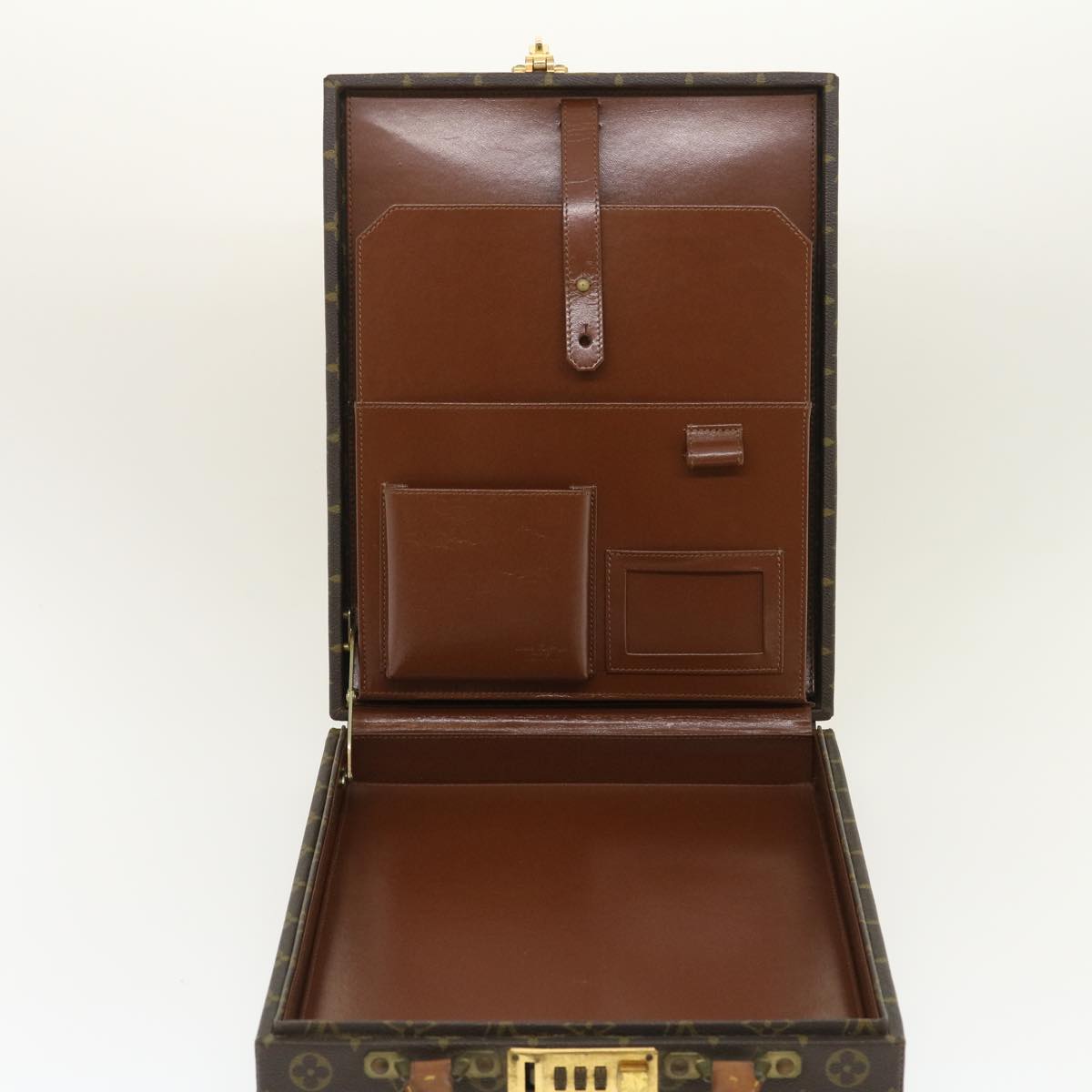 LOUIS VUITTON Monogram Attache case Hand Bag Vintage LV Auth fm1447A