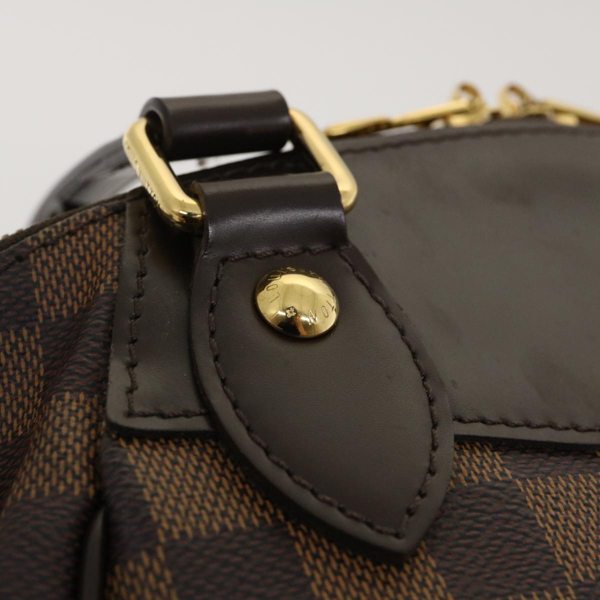 LOUIS VUITTON Damier Ebene Verona PM Hand Bag N41117 LV Auth fm1472