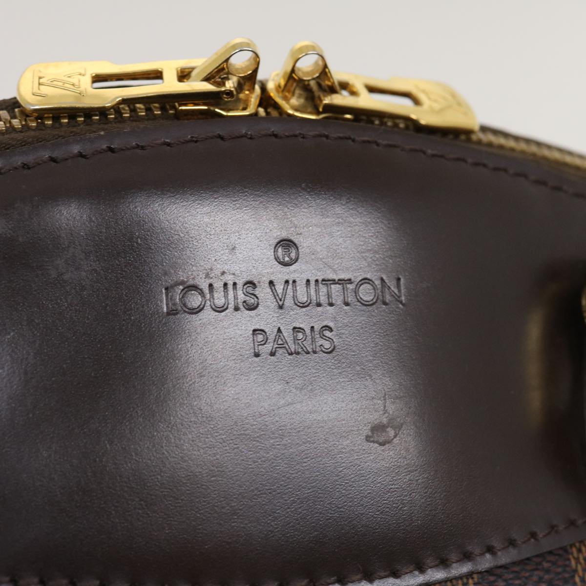 LOUIS VUITTON Damier Ebene Verona PM Hand Bag N41117 LV Auth fm1472