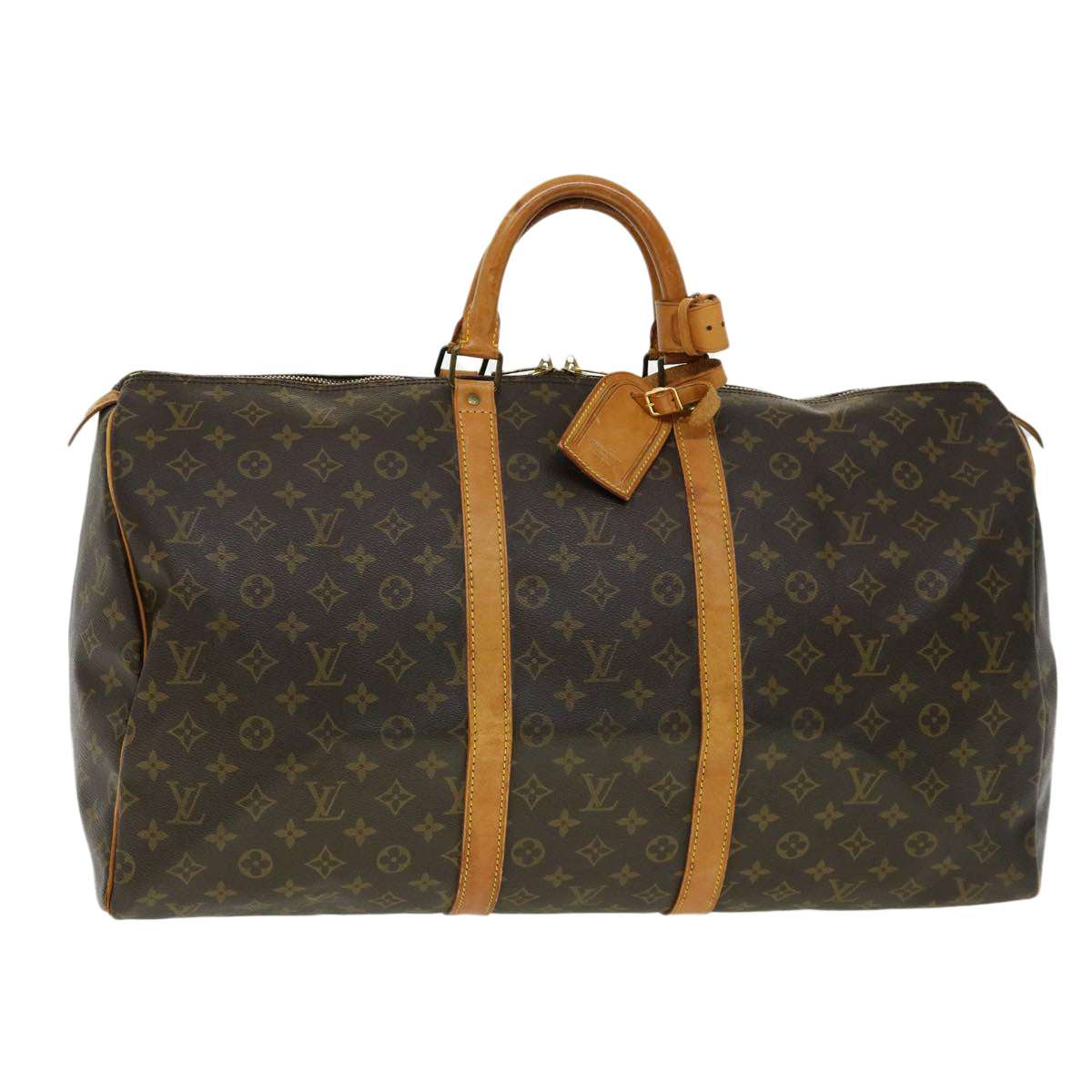 LOUIS VUITTON Monogram Keepall 50 Boston Bag M41426 LV Auth fm1513