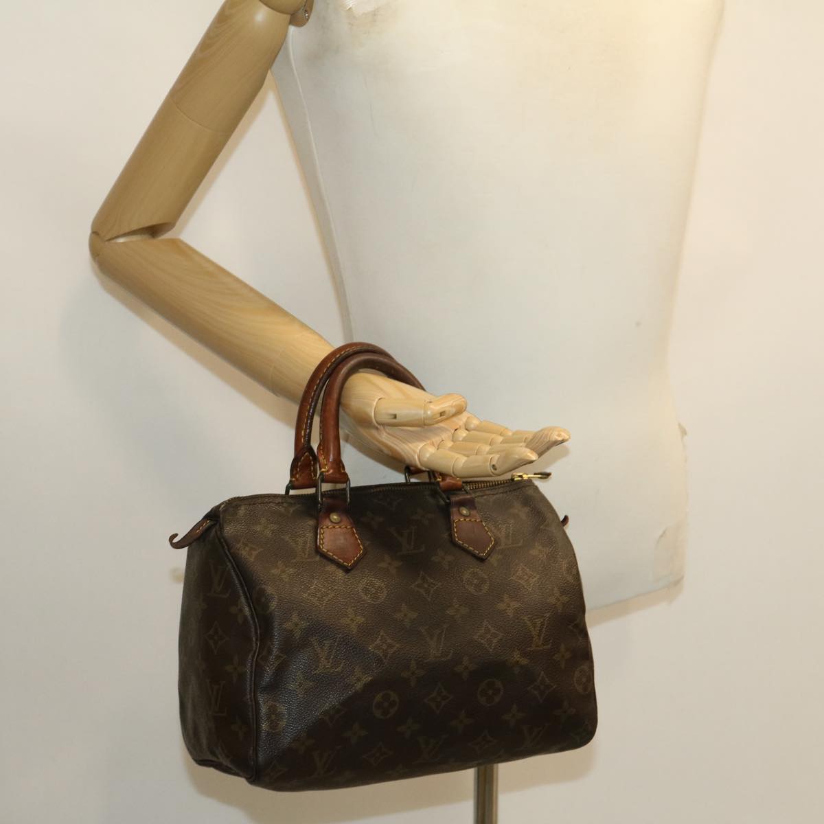 LOUIS VUITTON Monogram Speedy 30 Hand Bag M41526 LV Auth fm1583