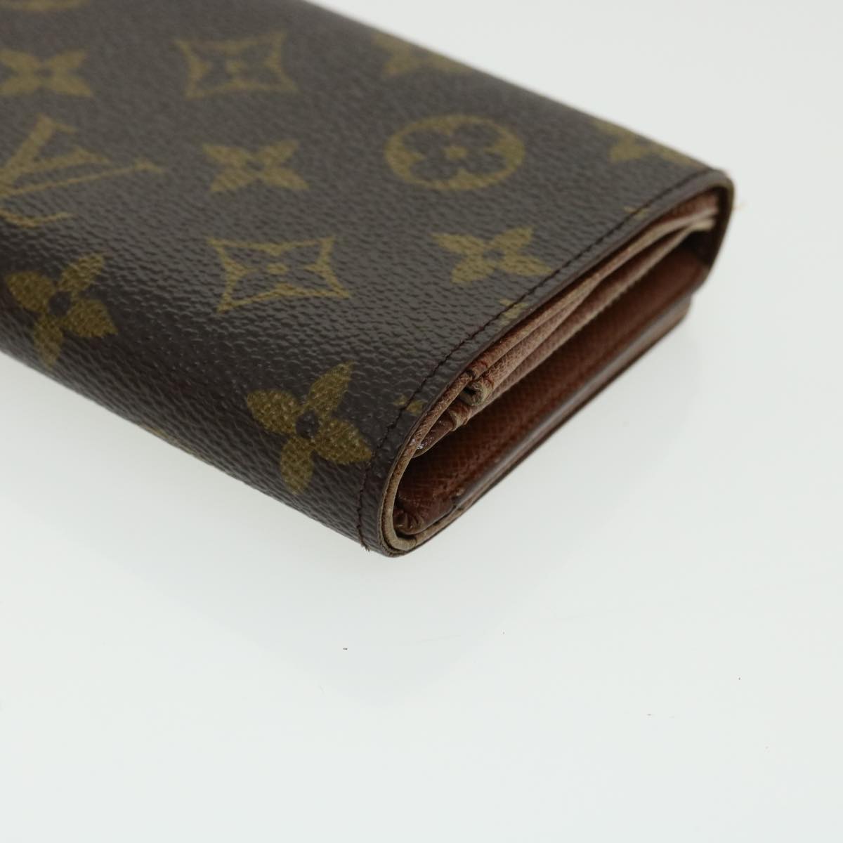 LOUIS VUITTON Monogram Porte Monnaie Billets Tresor Wallet M61730 LV Auth fm1620