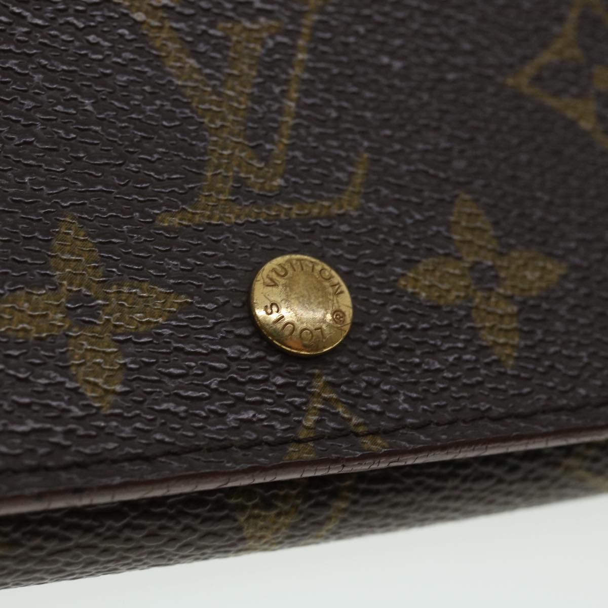 LOUIS VUITTON Monogram Porte Monnaie Billets Tresor Wallet M61730 LV Auth fm1620