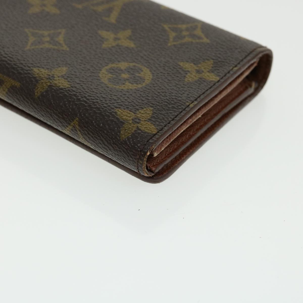 LOUIS VUITTON Monogram Porte Monnaie Billets Tresor Wallet M61730 LV Auth fm1620