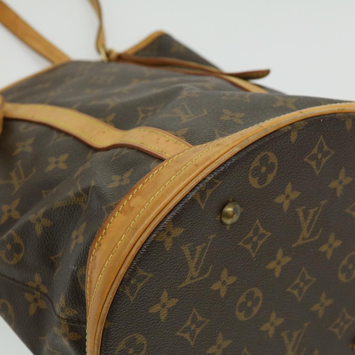 LOUIS VUITTON Monogram Bucket GM Shoulder Bag M42236 LV Auth fm1666