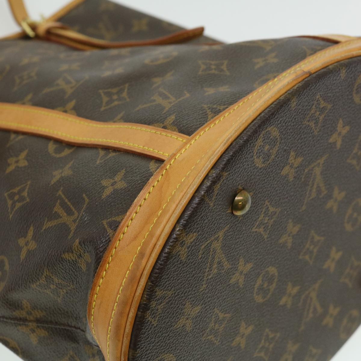 LOUIS VUITTON Monogram Bucket GM Shoulder Bag M42236 LV Auth fm1666