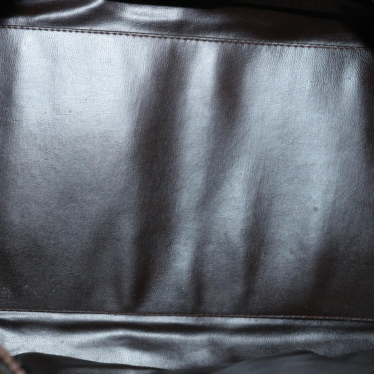 CELINE Macadam Canvas Hand Bag PVC Leather Brown Auth fm1746