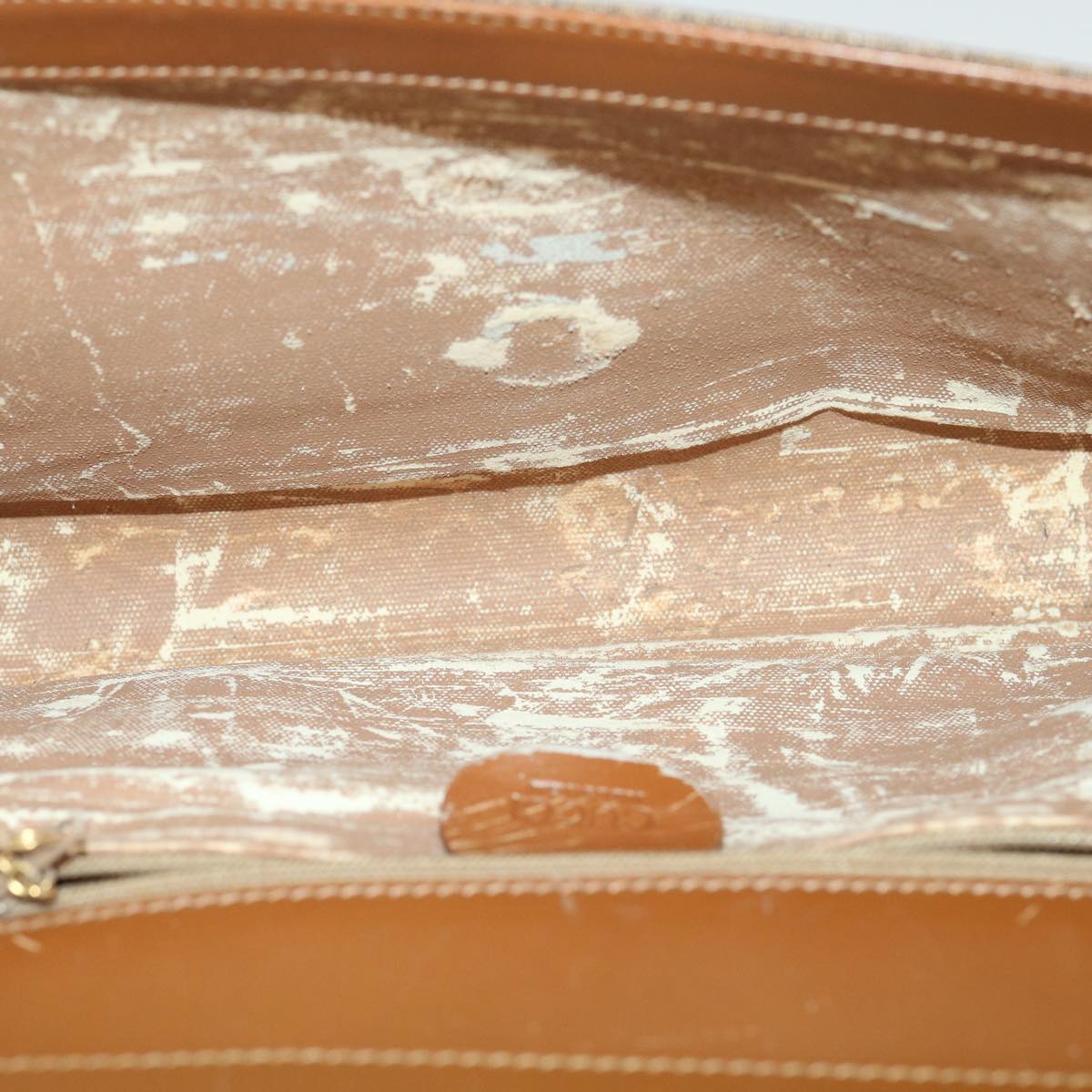 GUCCI Shoulder Bag Canvas Brown 0041150289 Auth fm1754