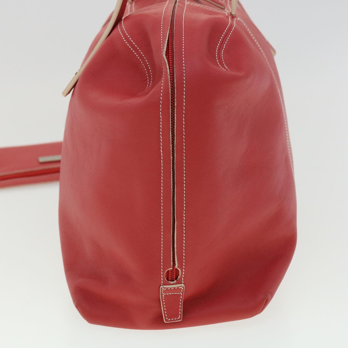 LOEWE Hand Bag Leather Pink Auth fm1765