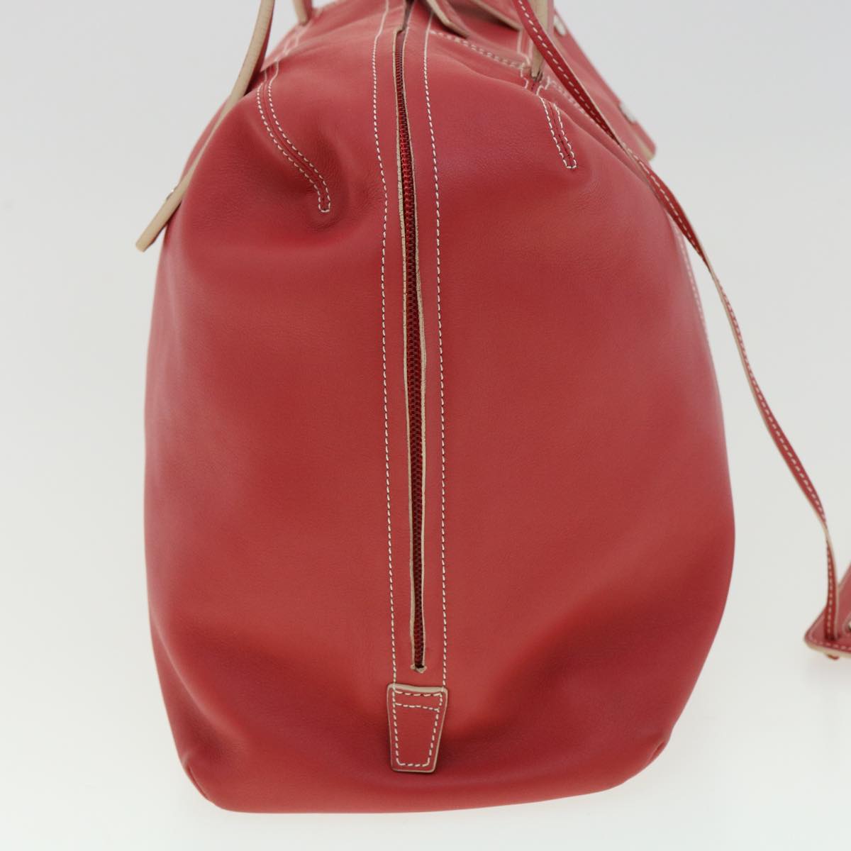 LOEWE Hand Bag Leather Pink Auth fm1765