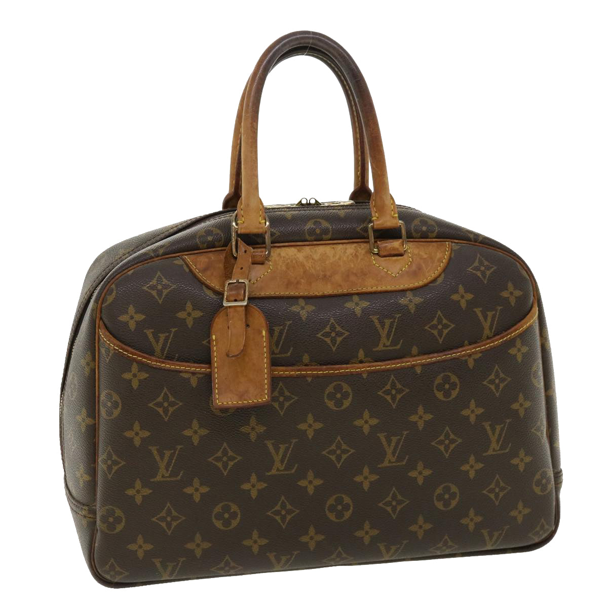 LOUIS VUITTON Monogram Deauville Hand Bag M47270 LV Auth fm1876