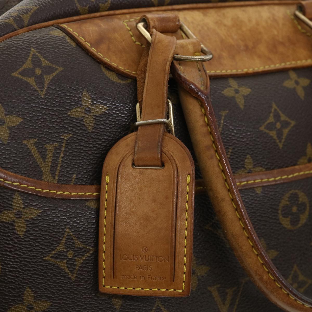 LOUIS VUITTON Monogram Deauville Hand Bag M47270 LV Auth fm1876