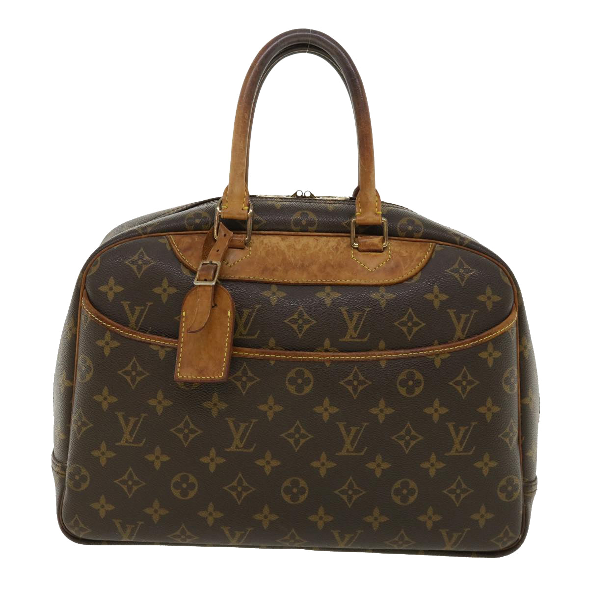 LOUIS VUITTON Monogram Deauville Hand Bag M47270 LV Auth fm1876