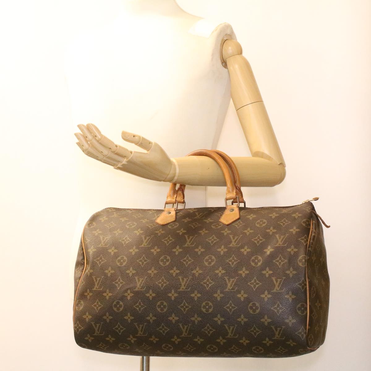 LOUIS VUITTON Monogram Speedy 40 Hand Bag M41522 LV Auth fm1948