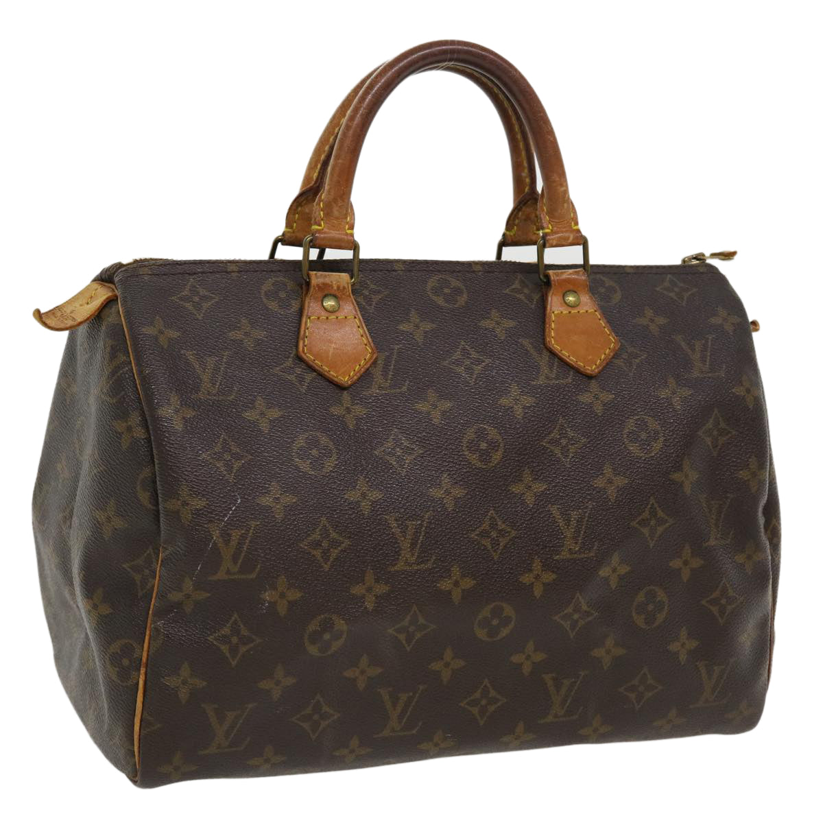 LOUIS VUITTON Monogram Speedy 30 Hand Bag M41526 LV Auth fm2002