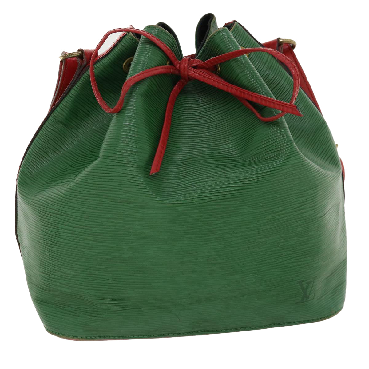 LOUIS VUITTON Epi Petit Noe Shoulder Bag By color Red Green M44147 Auth fm2004