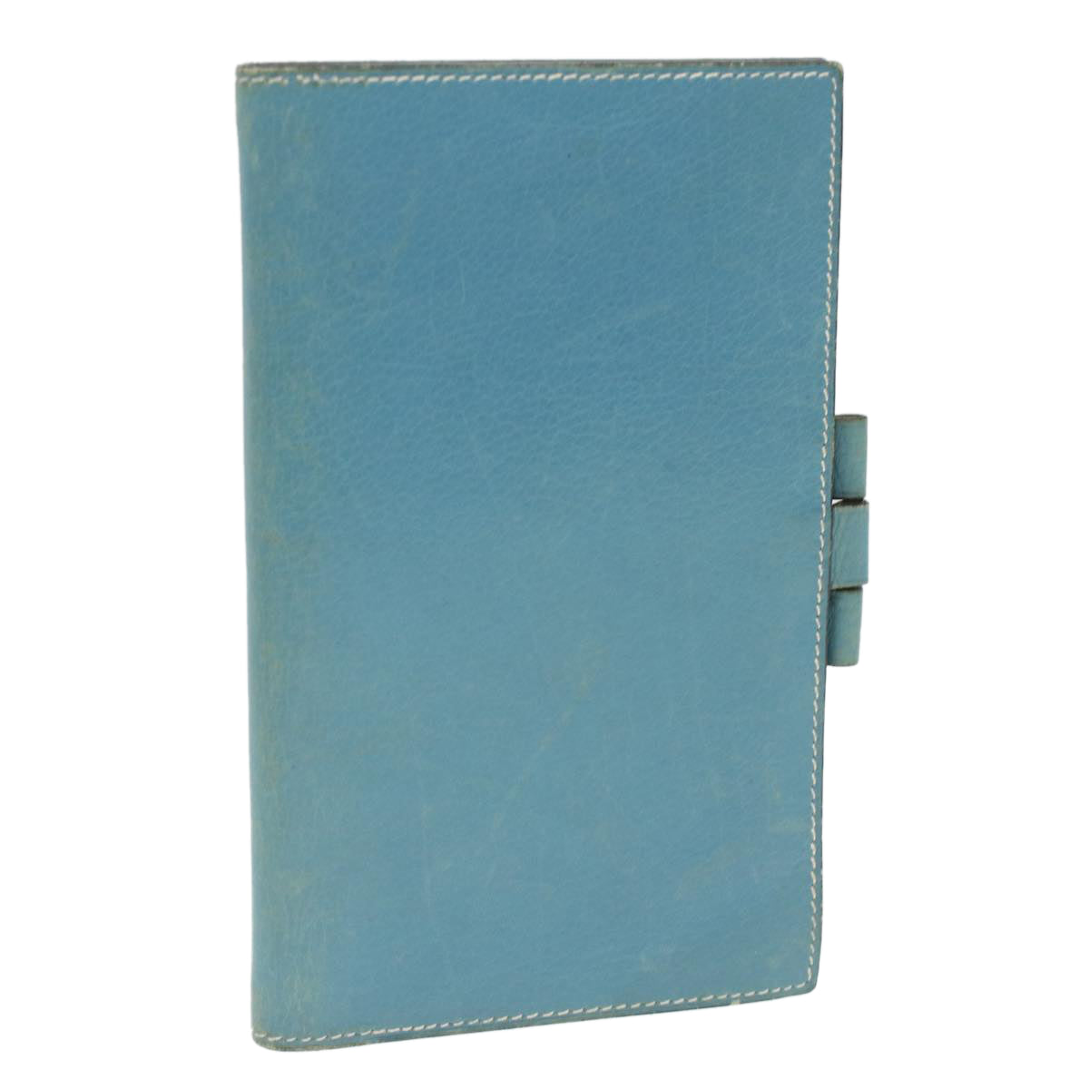 HERMES agenda Day Planner Cover Leather Blue Auth fm2077