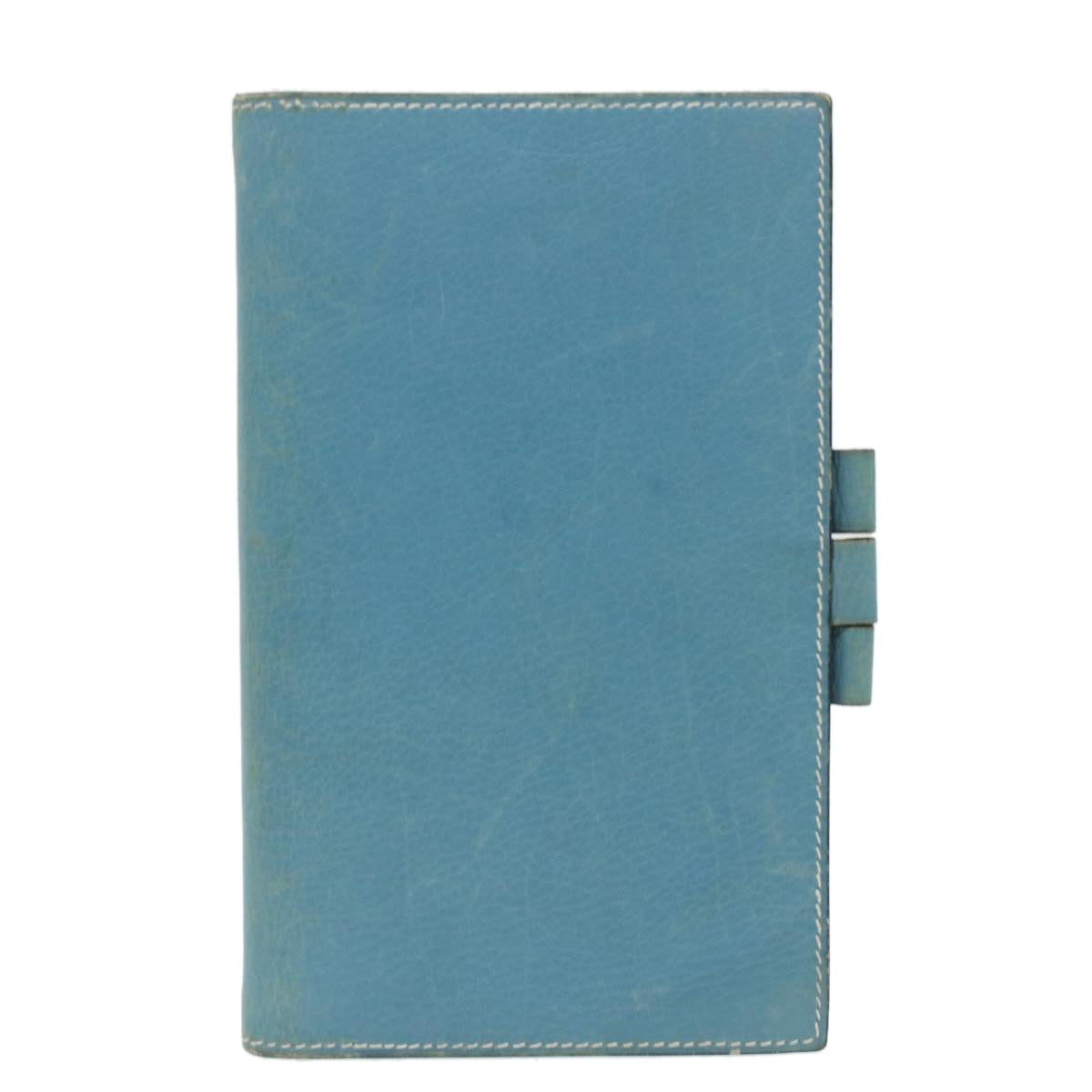 HERMES agenda Day Planner Cover Leather Blue Auth fm2077