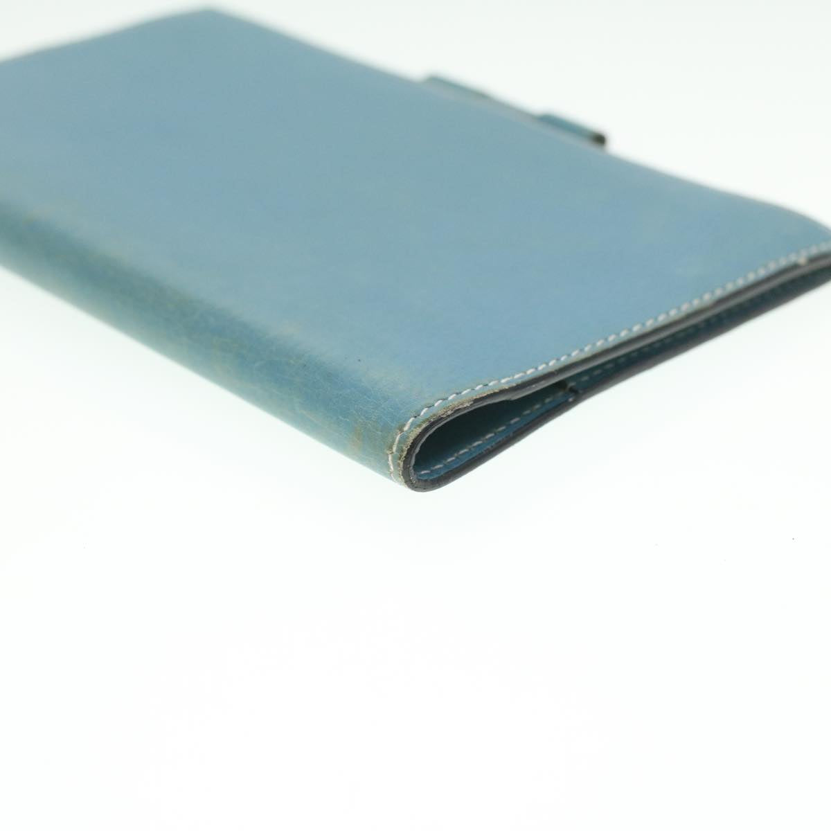 HERMES agenda Day Planner Cover Leather Blue Auth fm2077