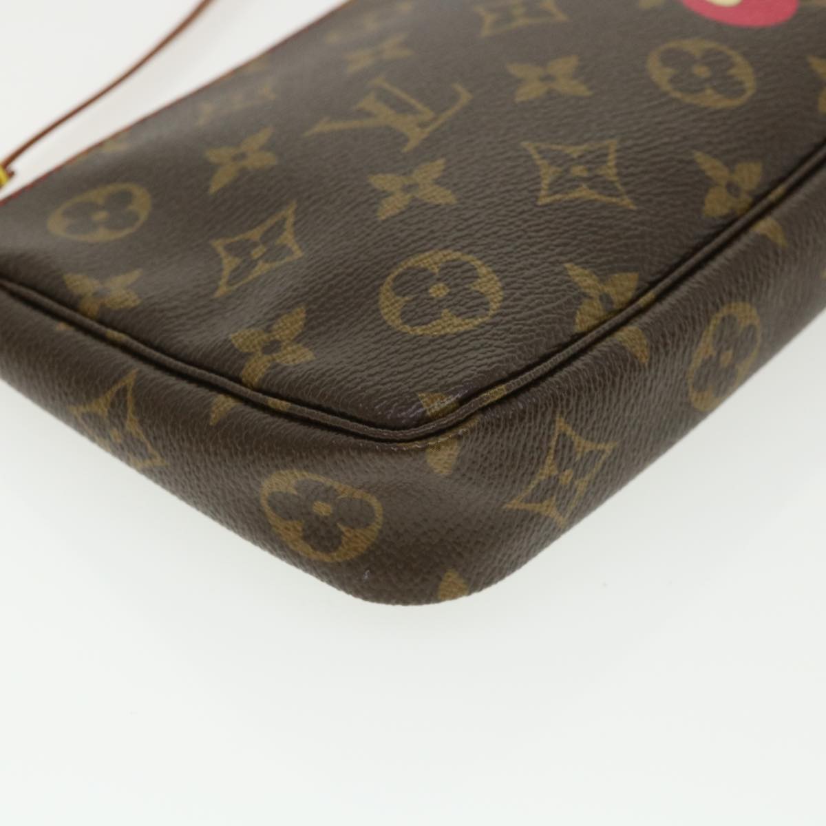 LOUIS VUITTON Monogram Cherry Pochette Accessoires Pouch M95008 LV Auth fm2079