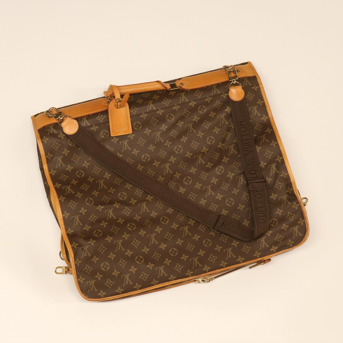 LOUIS VUITTON Monogram Portable cabin Garment Cover M23420 LV Auth fm2176