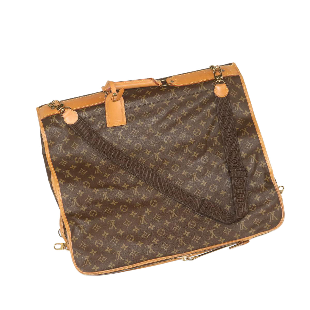 LOUIS VUITTON Monogram Portable cabin Garment Cover M23420 LV Auth fm2176