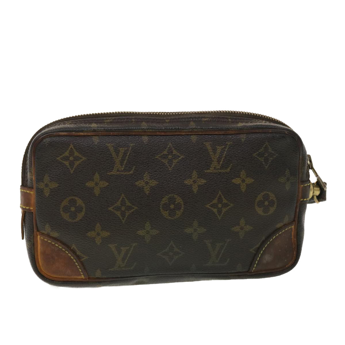 LOUIS VUITTON Monogram Marly Dragonne PM Clutch Bag M51827 LV Auth fm2190 - 0