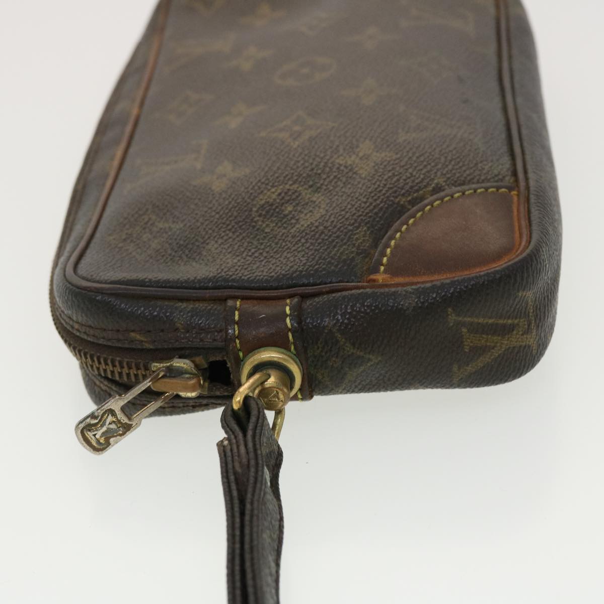 LOUIS VUITTON Monogram Marly Dragonne PM Clutch Bag M51827 LV Auth fm2190