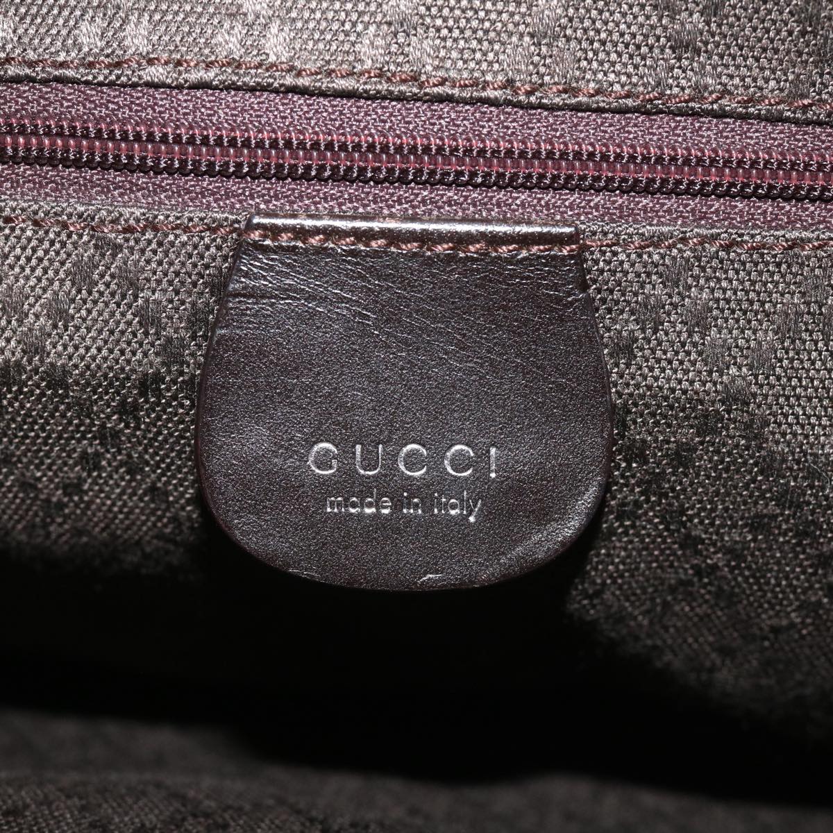 GUCCI Shoulder Bag Canvas Brown Auth fm2205